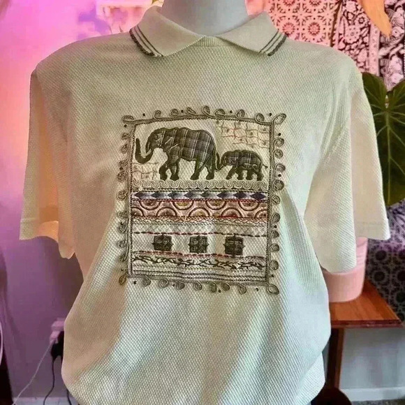 Alfred dunner vintage collared shirt size medium - Picture 2 of 6